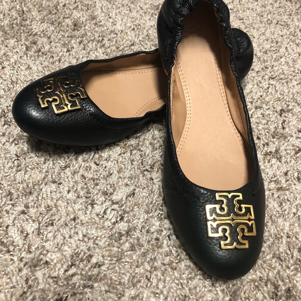 Tory Burch Melinda Flats Black